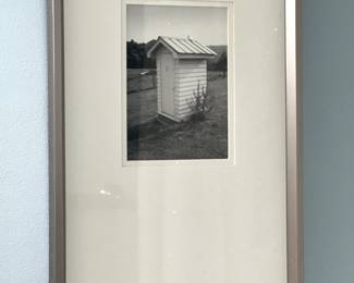 Outhouse photograph in Stainless Steel Frame