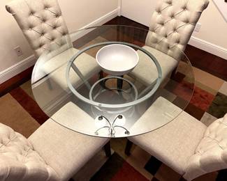 Dining room table and chairs