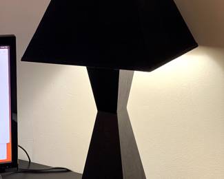 Pyramid Lampshade and desk lamp