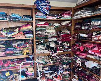 So much fabric 
Might be as much as we had in Barrington 