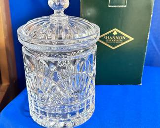 Shannon lead crystal candy jar