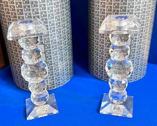 Swarovski Crystal c candleholders