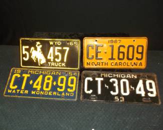 Vintage License Plates