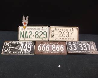 Vintage License Plates