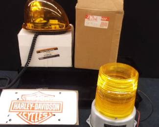 Caution Flashers    Harley License Plate