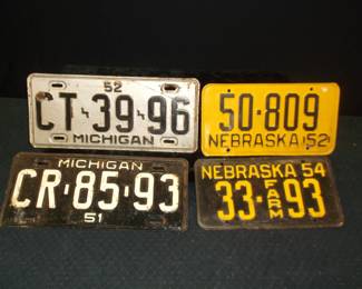 Vintage License Plates