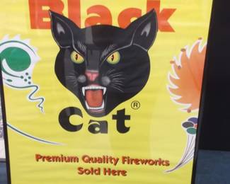 Black Cat Fireworks Poster