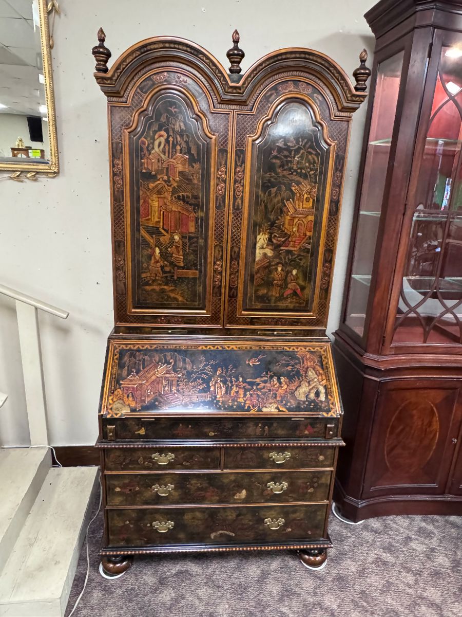 AMAZING Maitland Smith Chinoisserie Drop-front Secretary