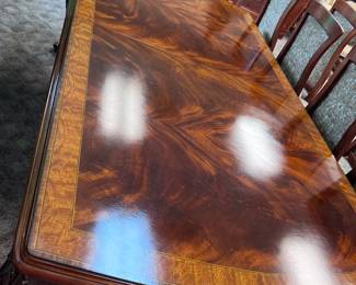 Detail of Flamed Mahogany Surface