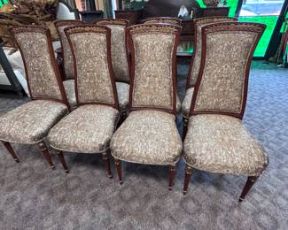 Eight Very Fine E.J. Victor Dining Chairs