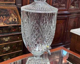 Large Crystal Tea/Lemonade Urn