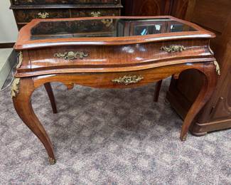 French Desk/Table  with Mirrored Top