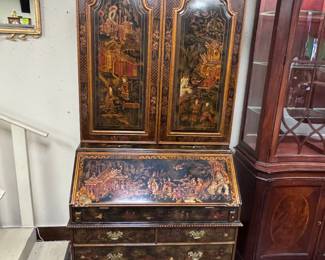 AMAZING Maitland Smith Chinoisserie Drop-front Secretary