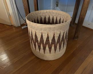 LARGE WOVEN BASKET.