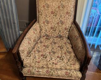 ANTIQUE CHAIR, $65.