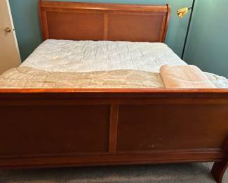 KING SLEIGH BED. $400.