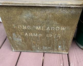 LONG MEADOW MILK BOX.