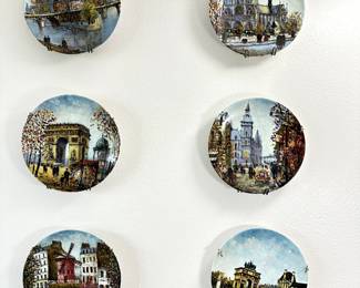 Great selection of decorative plates.