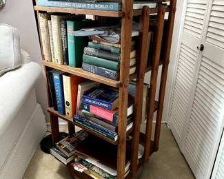 Rotating bookshelf, unique and useful piece of furniture!