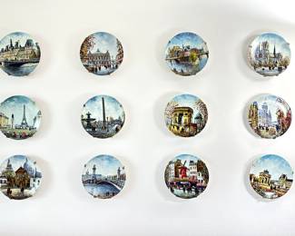 Great selection of decorative plates.