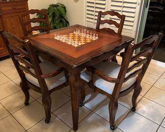 Beautiful Game table that also converts to a dining table.