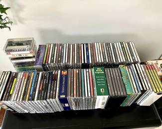 Great selection of classical music, jazz, etc. CDs and some cassettes.
