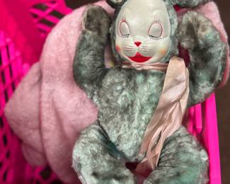 Vintage Rushton rubber face plush stuffed animal 