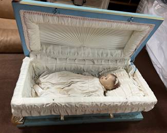 Antique/vintage Childs casket oddity 