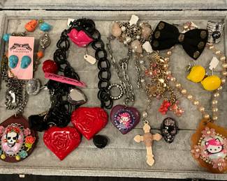 Tarina  Tarantino hello kitty jewelry Betsey Johnson 