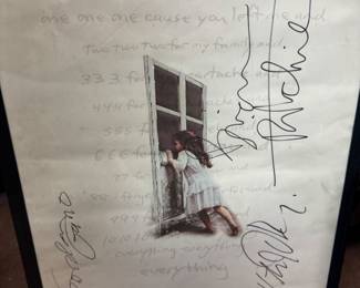Vintage autographed Violent Femmes band poster 