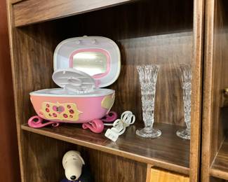 Pink Disney Princess CD Player Boombox w/Jewelry Box & Mirror