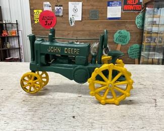John Deere Cast Iron Tractor - Collectible Toy