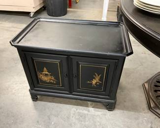 Chinese Black Lacquer Cabinet
