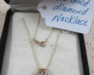 14K Diamond Necklace