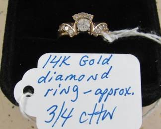14K Diamond Ring
