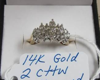 14K 2 cttw Diamond Ring