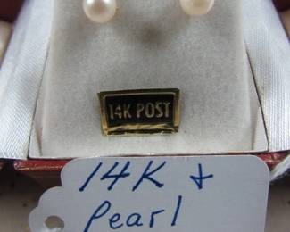 14K & Pearl Earrings