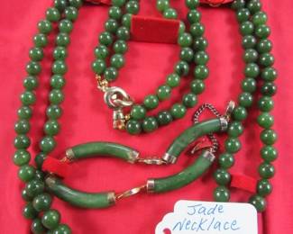 Jade Necklace & Bracelet