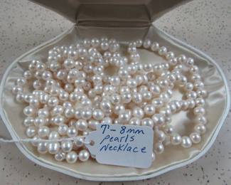 7' - 8mm Pearl Necklace