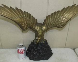 Brass Eagle on Rock