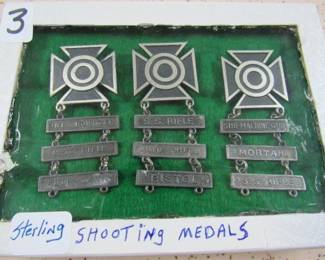 Sterling Shooting Medals
