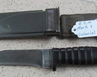 U.S.N. Mark 1 Knife made by Colonial