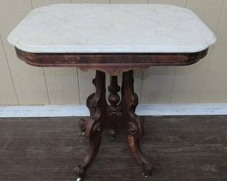 Victorian Marble Top Parlor Table