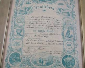 1862 Marriage License