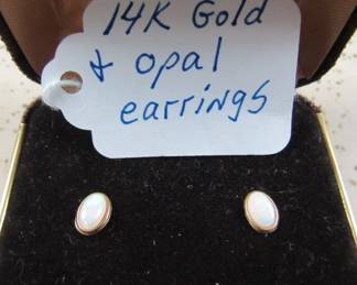 14K & Opal Earrings