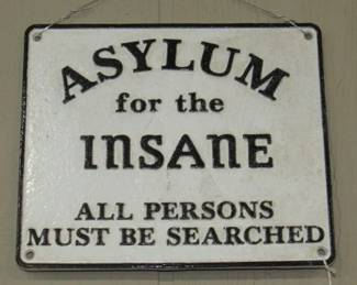 Cast Iron Sign