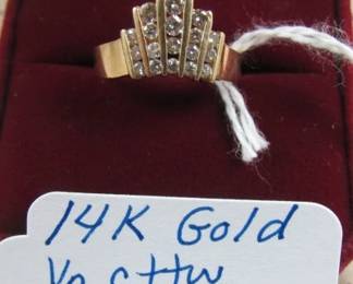 14K Diamond Ring