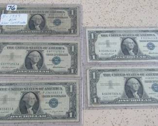 $1.00 Silver Certificates 