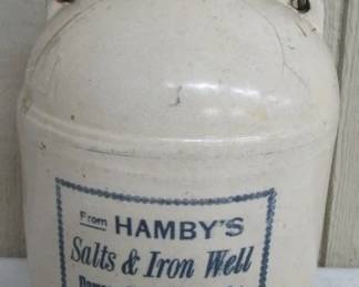 Hamby's Salts & Iron Well Jug - Dawson Springs, Ky.