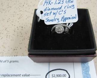 14K Diamond Ring